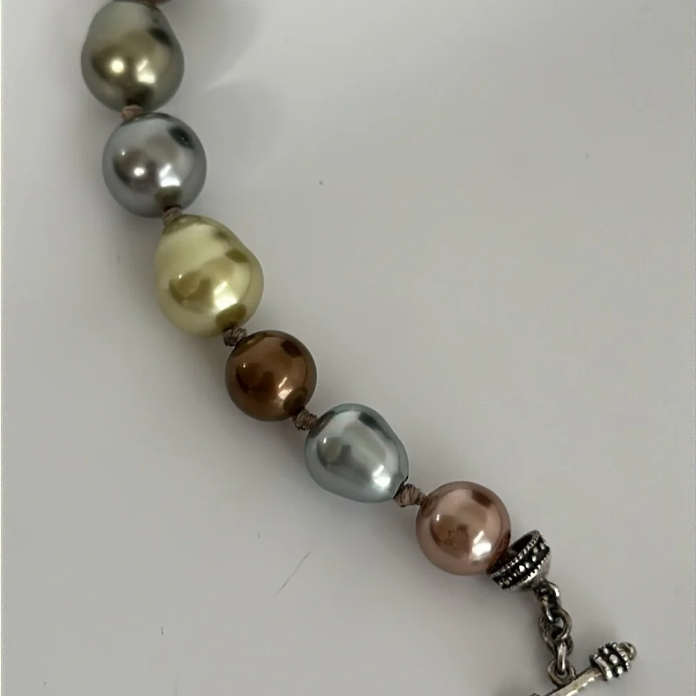 Elegant 925 Silver Real Exquisite Pearls Necklace